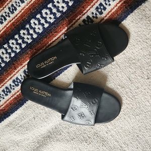 Louis Vuitton Black Sandals Women's 41